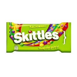 Жевательные драже Skittles "Кисломикс", 38 г