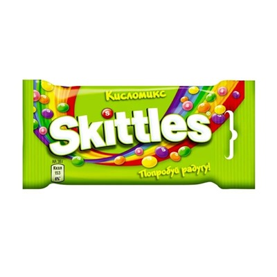 Жевательные драже Skittles "Кисломикс", 38 г