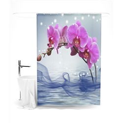 Шторка для ванной "Ветвь орхидеи", 145х180 см арт. ШТОК056-14316