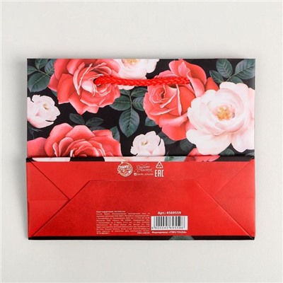 Пакет ламинированный горизонтальный «Поздравляю», S 15 × 12 × 5,5 см