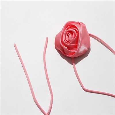 Чокер "Танго" роза бутон, цвет розовый