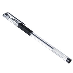 Ручка гелевая ClipStudio с резиновым держателем 0,5мм, черная