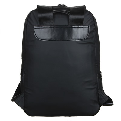 Рюкзак подростковый, 39x27x13см, 1 отд, 5 карм, многослойный водоотталк.нейлон, иск.кожа, 3 цвета