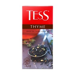 Чай чёрный "Thyme", TESS, с ароматом лимона и чабреца, 37,5 г, 25 пакетиков