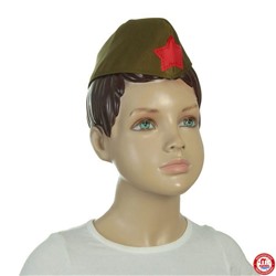 Пилотка военного детская, р-р 52 см