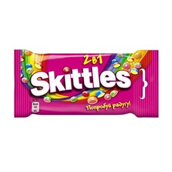 Жевательные драже Skittles "2в1", 38 г