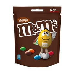 Драже, M&M's, с молочным шоколадом, 145 г