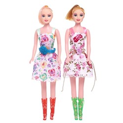 Набор кукол моделей «Сестрёнки» в платье
