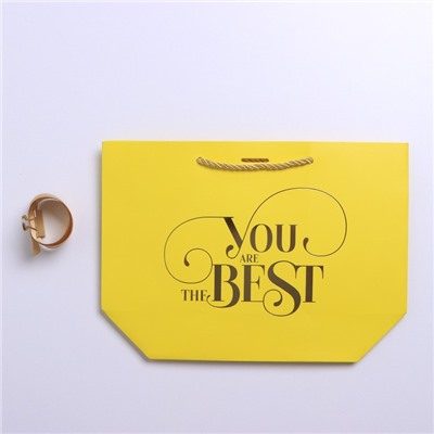 Пакет подарочный «You are the best», 19 х 20 х 9 см