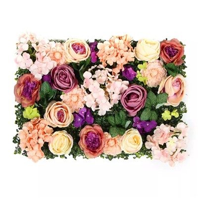 INBLOOM Изгородь цветочная, лиловая пастель, пластик, полиэстер, 40х60см