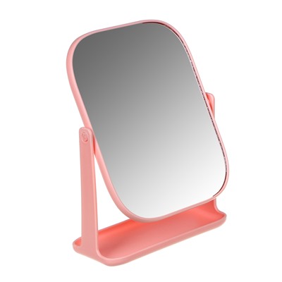 ЮниLook Зеркало настольное, пластик, стекло, 16х21см, 3 цвета